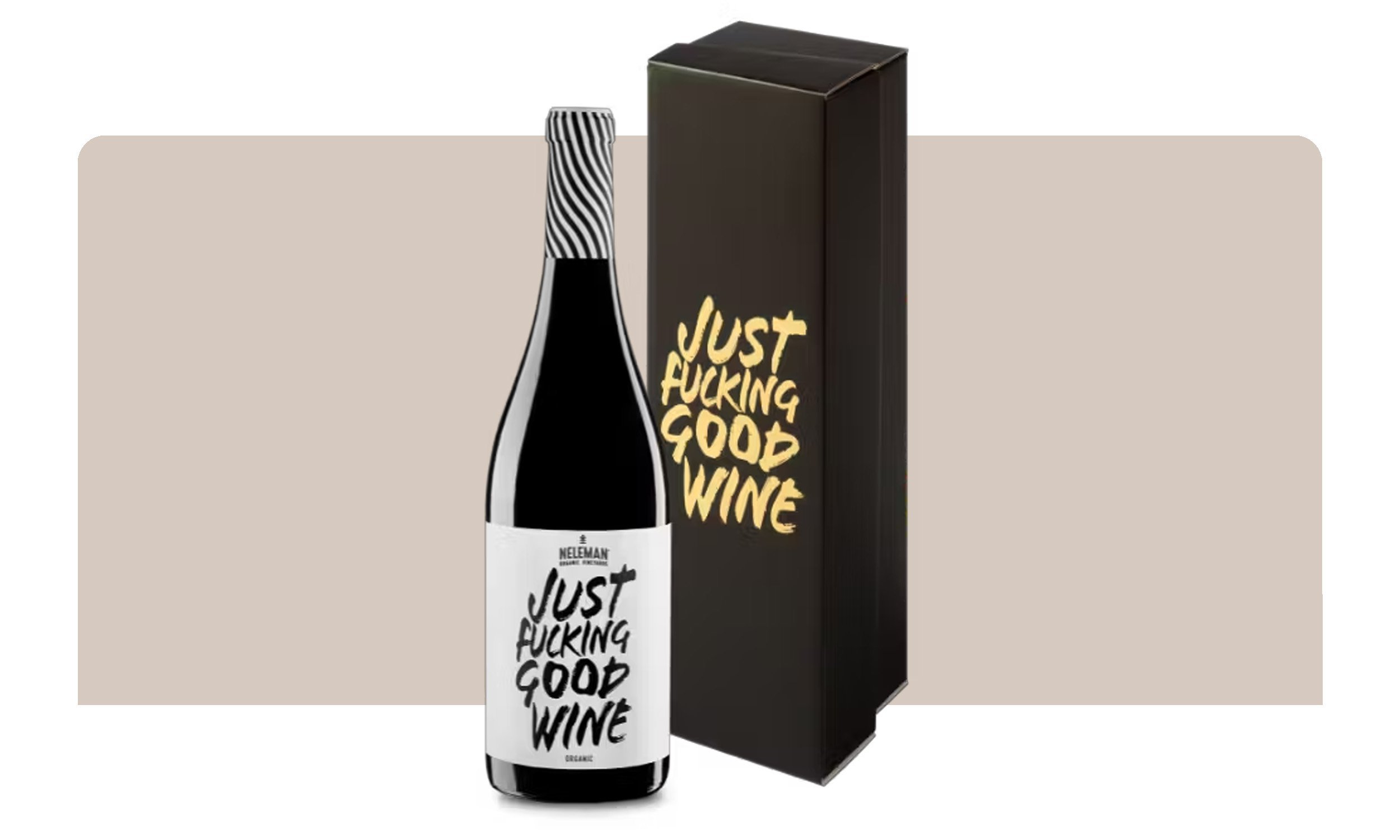 XXXXXJust Fucking Good Wine Cadeaupakket 1 Fles Organic